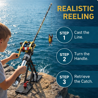 BrickCast™ - Mechanical Reel Lego Kit