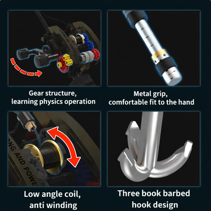 BrickCast™ - Mechanical Reel Lego Kit